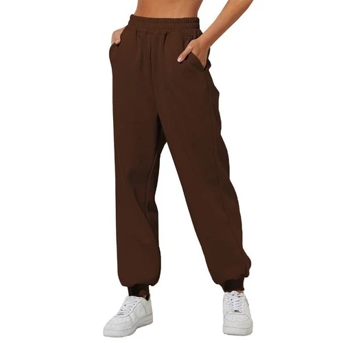 Womens Joggers Tracksuit Bottoms Closed Hem Soft Ladies Trousers Jogging Pants - Picture 29 of 38