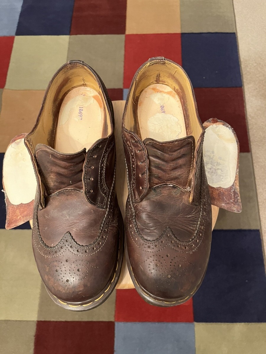 DR Martens Dark Brown Mens UK11 US12 England Leather Brogue