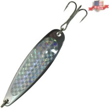 Modern 3oz Crocodile Spoon Set - 12 Silver-Plated Fishing Lures for Bass