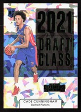 2021-22 Panini Contenders Cade Cunningham Draft Class Green Ice #1 Pistons