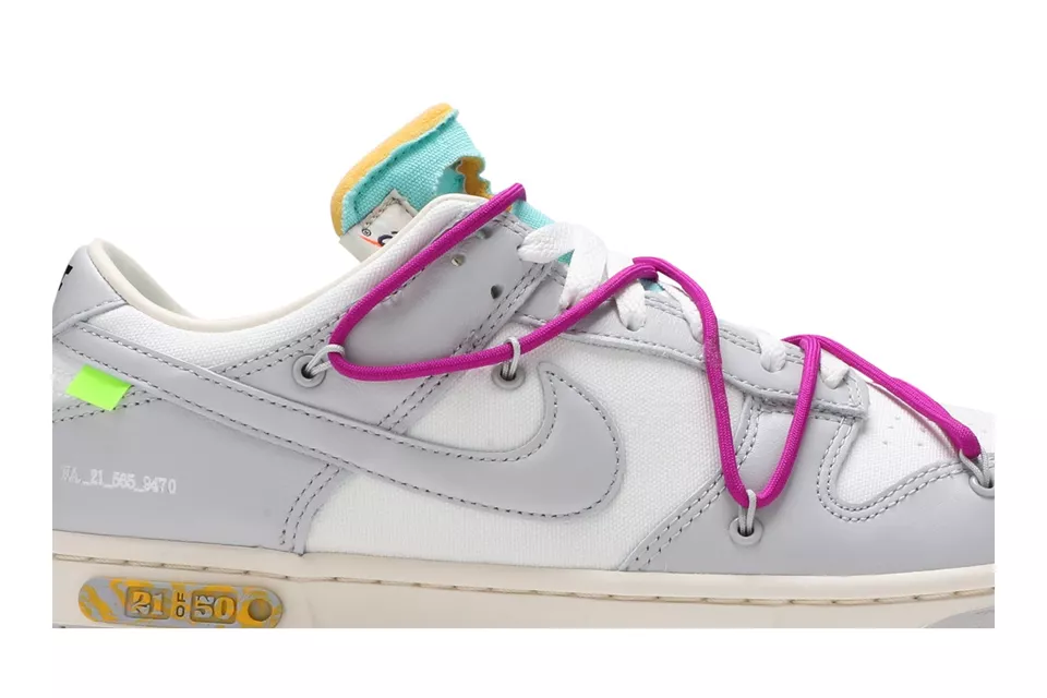 Nike Off-White x Dunk Low Lot 21 of 50 DM1602-100 Men's Size | eBay