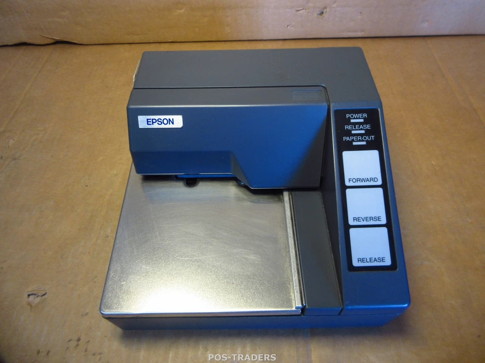 Epson TM-U295 M66SA POS Slip Receipt Printer 7-Pin Dot Matrix Black INCL COVER - Bild 3 von 4