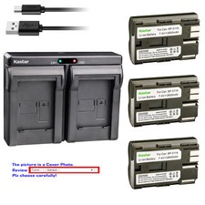 BP-511 Battery or Dual Slim Charger for Canon EOS 5D 10D 20D 20Da 300D 30D 40D