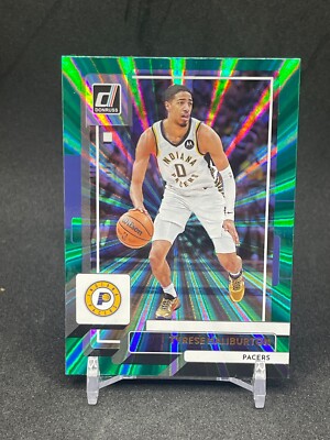 2022-23 Panini Donruss Green Laser Tyrese Haliburton #47 - Pacers