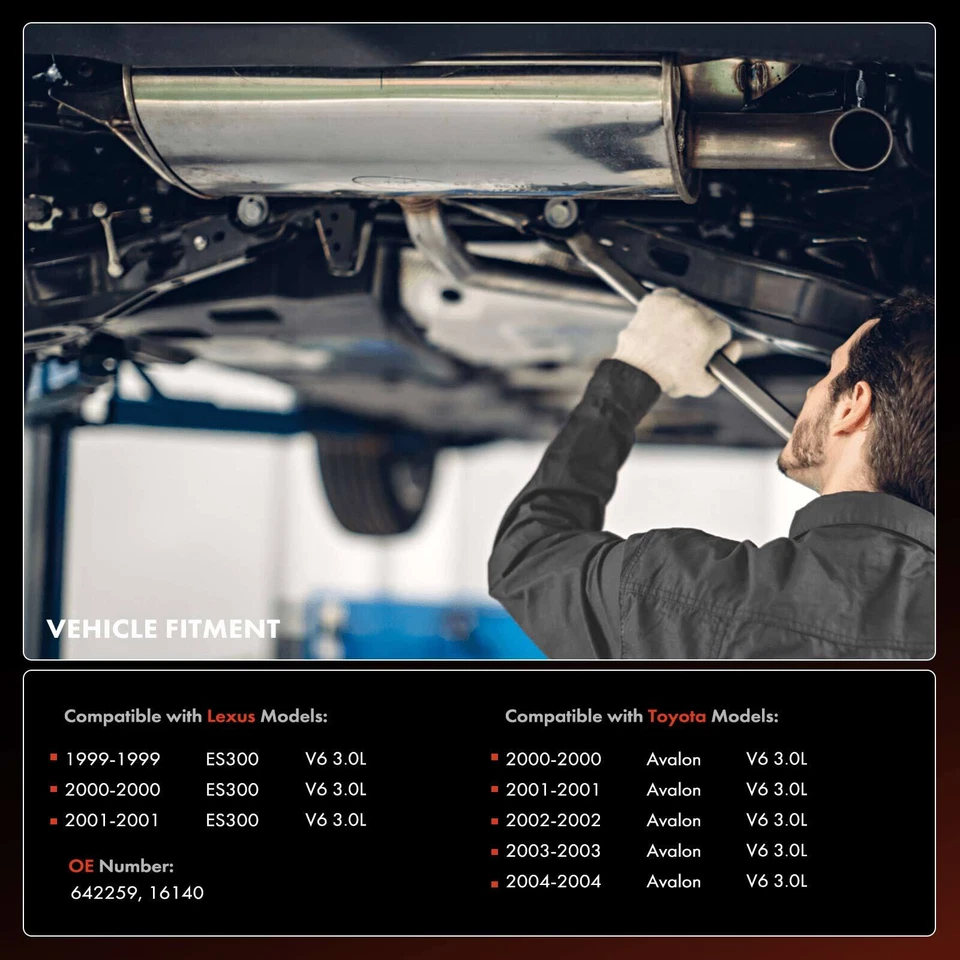 Conversor catalítico central para Lexus ES300 1999-2001 Toyota Avalon 00-04 3.0L - Imagem 2 de 4