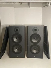 Polk Audio Model S6 Bookshelf Speakers Wooden - Grills Won’t Stay On - Read