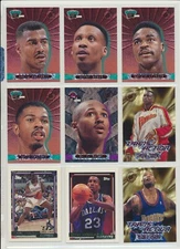 Lot of 99 different 1990's and 2000s inserts and parallels various brands