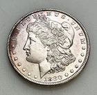 1880-O Morgan Silver Dollar Uncirculated Gem Purple Toning