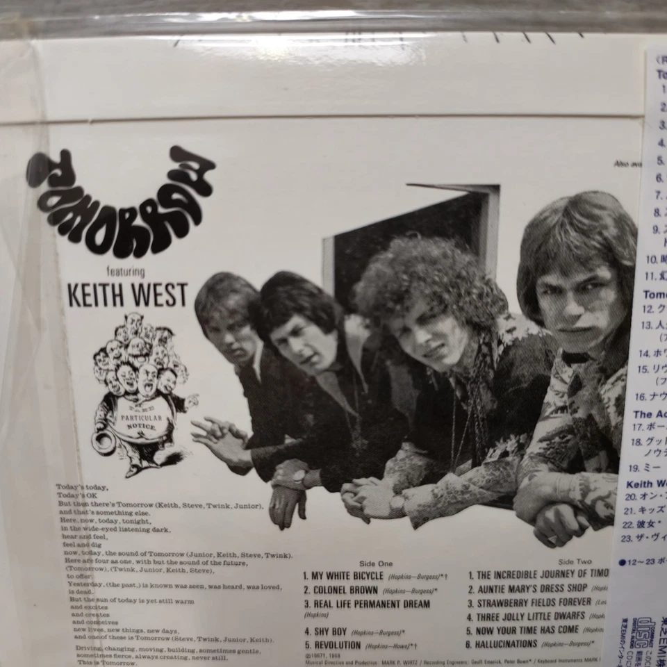 TOMORROW - Tomorrow CDJapan Mini LP Sleeve Exclusive With Obi EMI New 2004 - Image 3 of 4