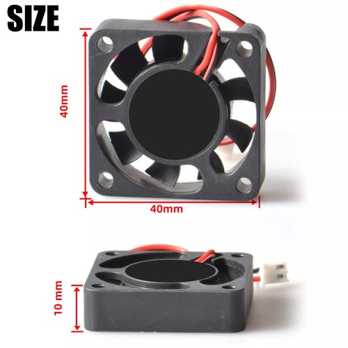 4-Pack DC12V Cooling Computer Case Fan 4010 40x40x10mm PC 3D Printer 2-Pin - Picture 5 of 15