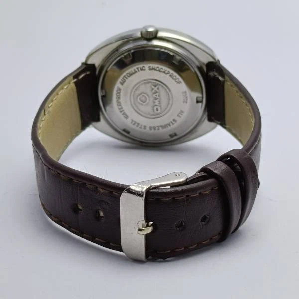 Omax Crystal 35202 自动日期复古男士腕表日本 ALM288ARL7 — 第 4/4 张图片