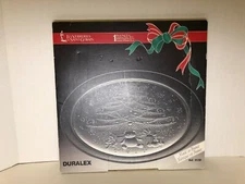 Duralex Les Verreries De Saint Gobain 13” Glass Christmas Platter