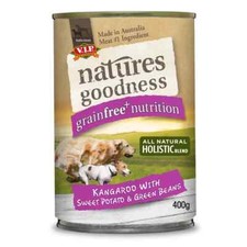 Natures Goodness Grain-Free Dog Food 400g 12 Cans Chicken Beef Veg Sweet Potato
