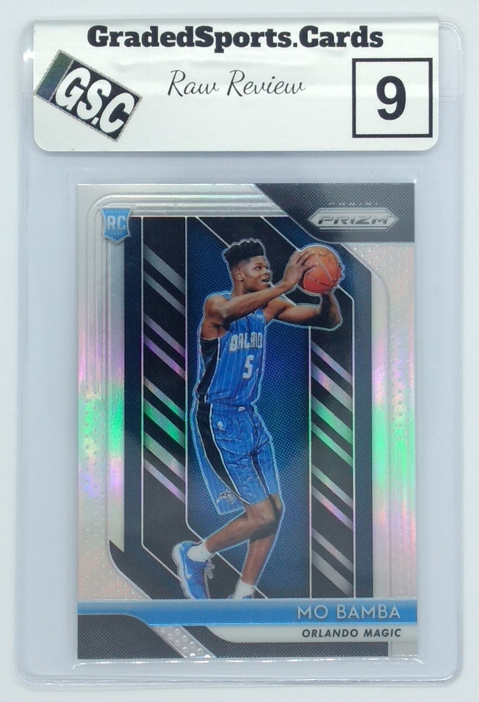 2018-19 Panini Prizm Silver Mo Bamba Rookie RC #99, Raw Review Graded 9