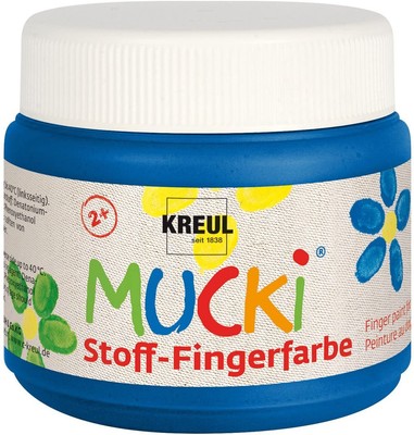 KREUL Stoff-Fingerfarbe ''MUCKI'' blau 150 ml