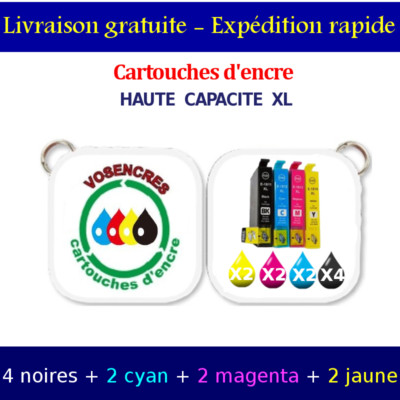 10 Cartouches D'Encre Compatibles Pour Epson XP30 / XP-30 – Lot Cyan