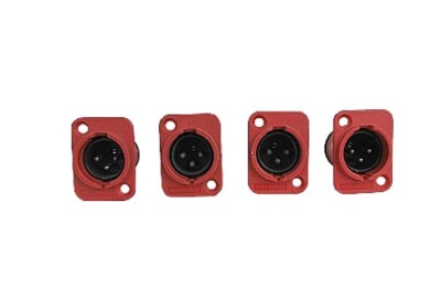 Whirlwind WC3MQ, XLR Male 3 Pin Panel Mt, Set of 4 - NOS, Free Shipping
