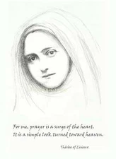 St. Therese of Lisieux – Prayer – Sue Kouma Johnson – 8.5x11" – Catholic Art Pri