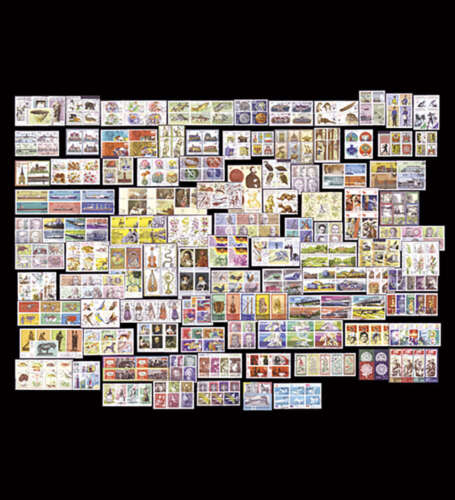 DDR Sperrwertsätze gestempelt auf fast 100 Steckkarten - Bild 1 von 1