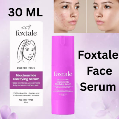 Foxtale 12% Niacinamide Face Serum Oil Control & Smoothens Skin for Women - 30ml