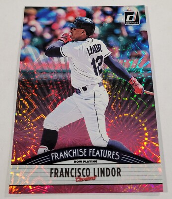 2019 Donruss Franchise Features Pink Firework Francisco Lindor/Fernando Tatis Jr
