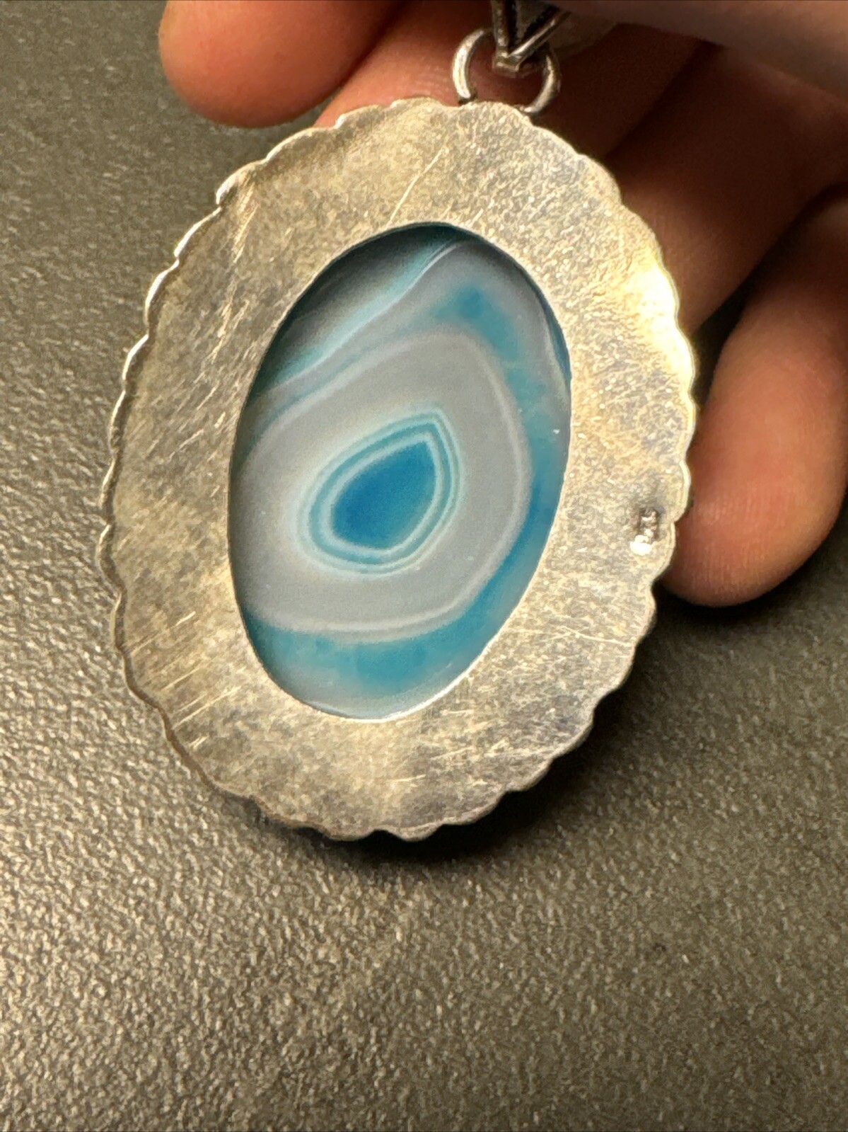 Gorgeous Large Statement 925 Sterling Silver Blue… - image 7