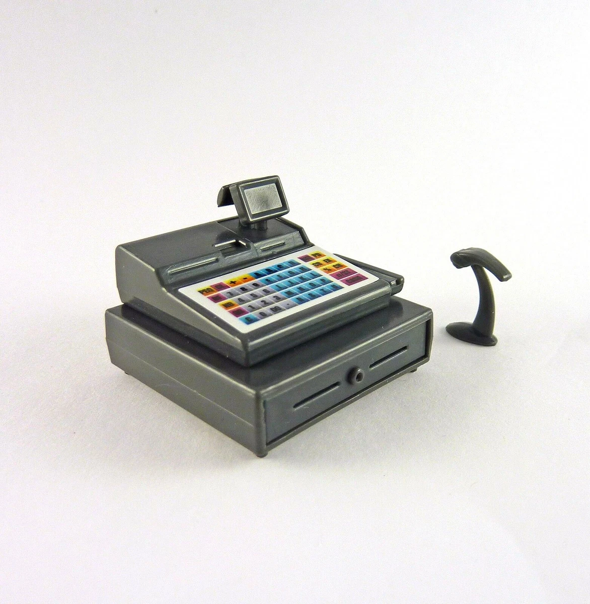 Dollhouse MINIATURE Modern Black Cash Register with Scanner G7342