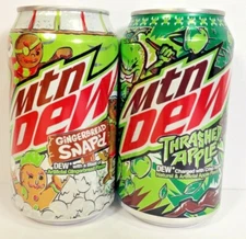 Mountain Dew Gingerbread Snap'd,Thrashed Apple 12oz. (In Hand,Same Day Freeship)