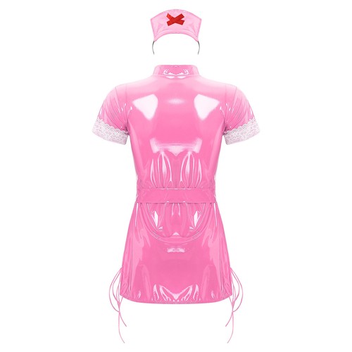 Women's Dresses And Briefs Hats Club Lingerie Set Scrubs Dress With Headwear - Picture 9 of 43
