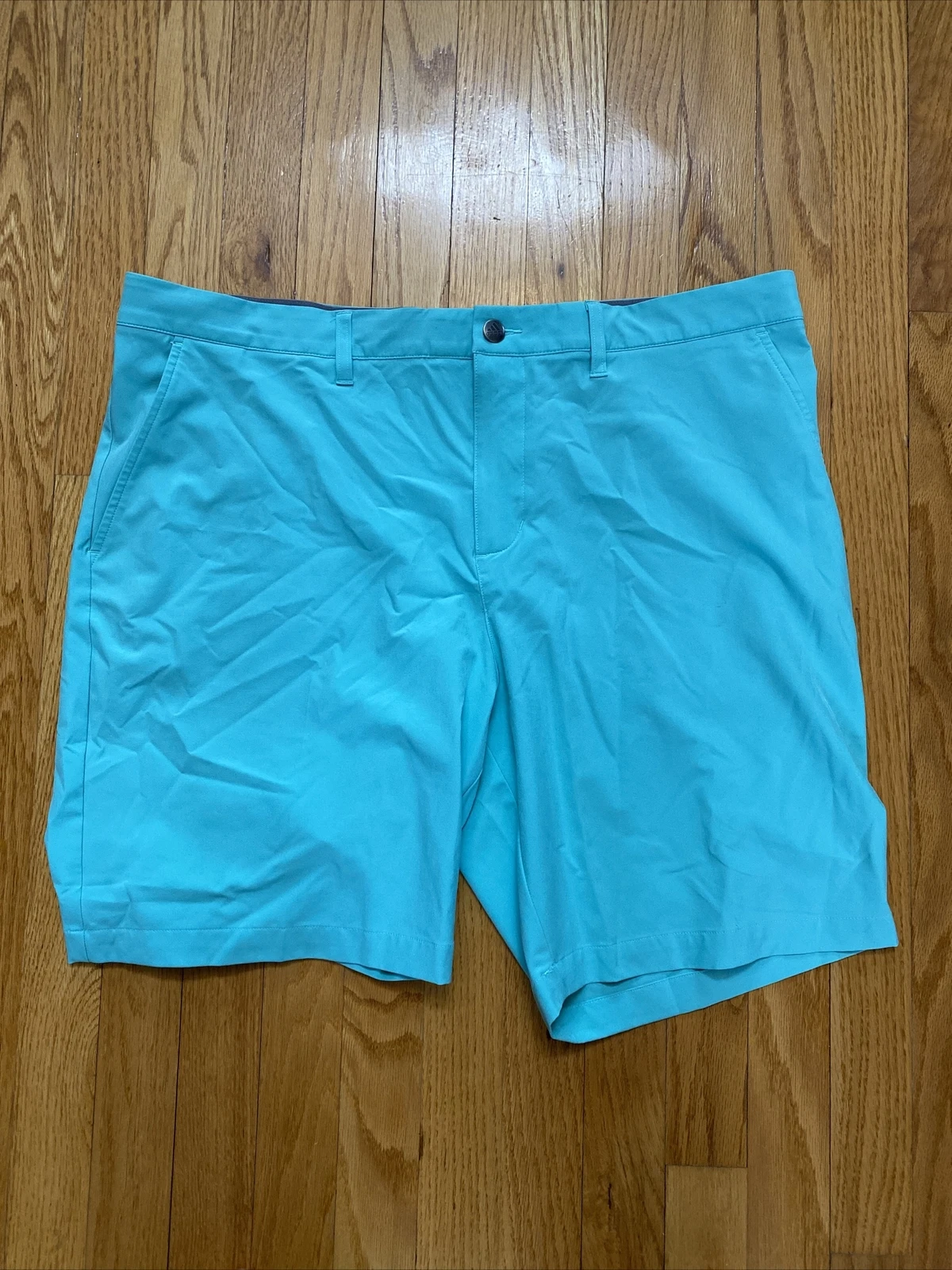 Adidas Chino Primegreen Solid Mint Green Golf Flat Front 38 NWOT