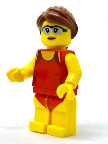 Lego Minifigures 60153 Fun at the Beach City Grandma Grandpa Boy Girl Swimmer - Picture 13 of 16