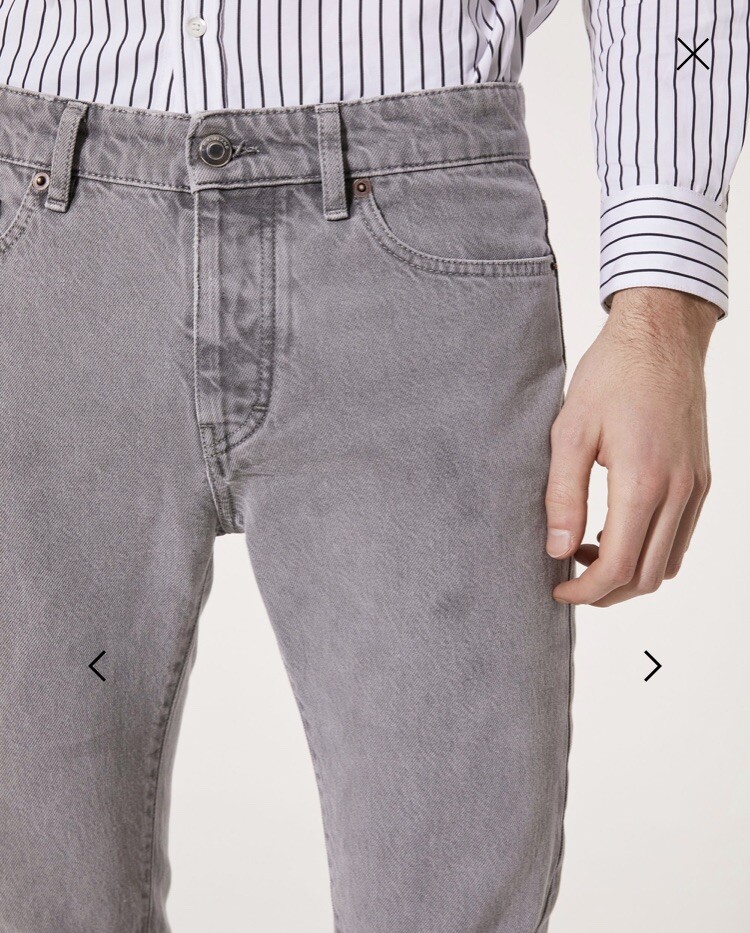 $385 IRO Paris Men's Semaro Cotton Blend Men's Skinny Jeans Pearl