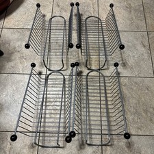 (4) Lote de 15 ranuras para juegos DVD Blu-ray cable metal rack torre almacenamiento soporte