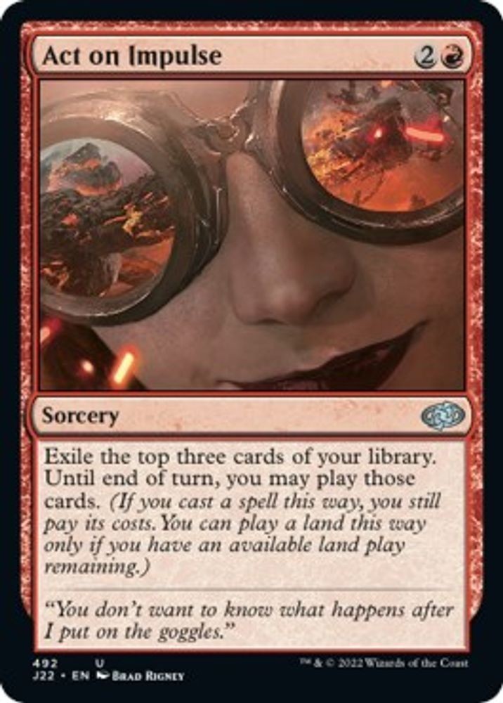 MTG J22 U Act on Impulse #492 NM PLAYSET 4x