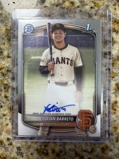 2025 Bowman Chrome - YULIAN BARRETO 1st : rookie auto - Giants