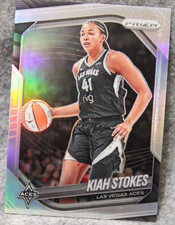 Kiah Stokes 2025 Panini Prizm WNBA Silver Holo Card #58