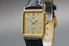[Near MINT] Vintage 1988 SEIKO Dolce 7731-5230 25mm Gold Dial Men's Watch JAPAN