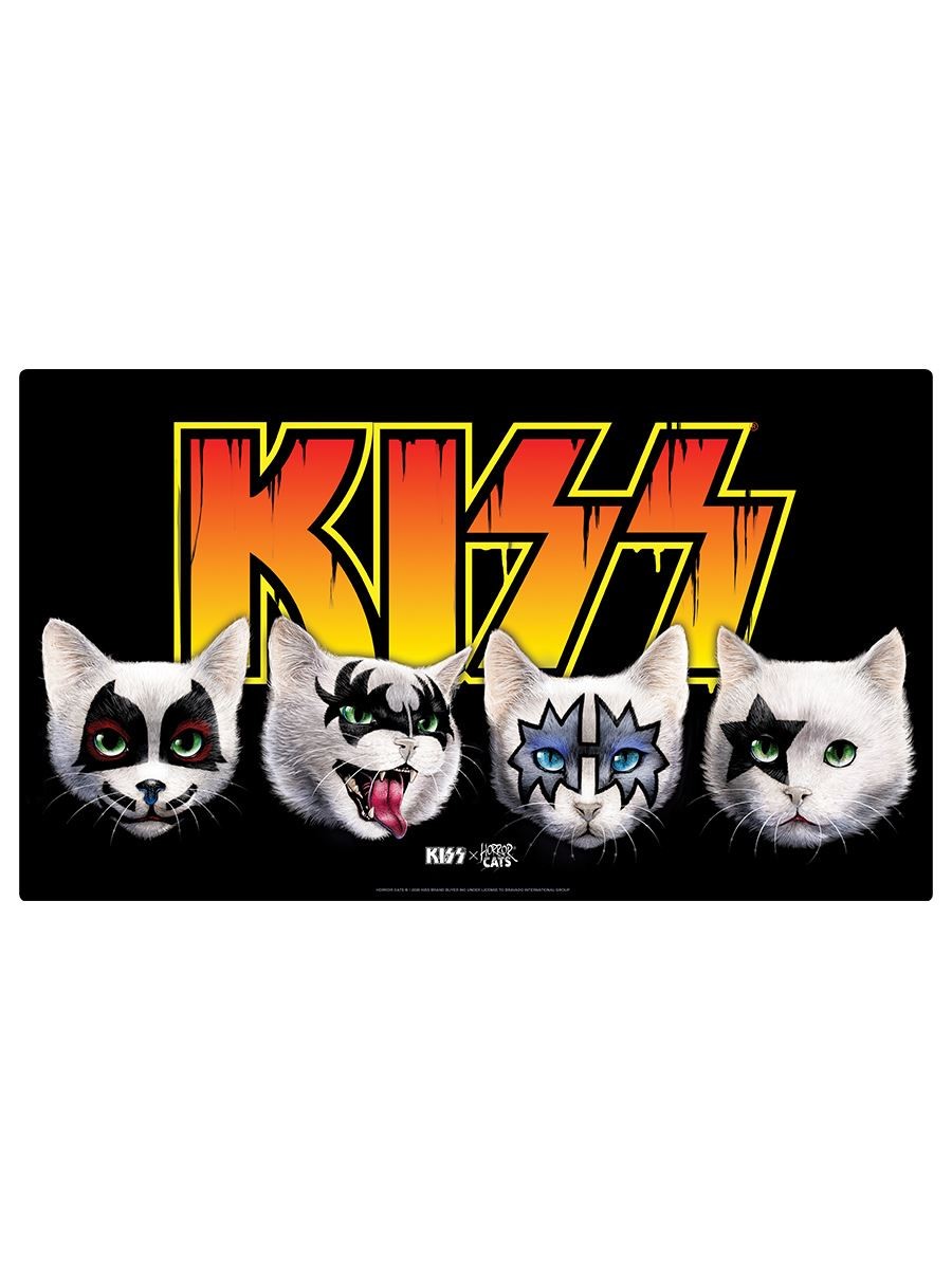 KISS x Horror Cats Feline Four XL Mouse/Desk Mat