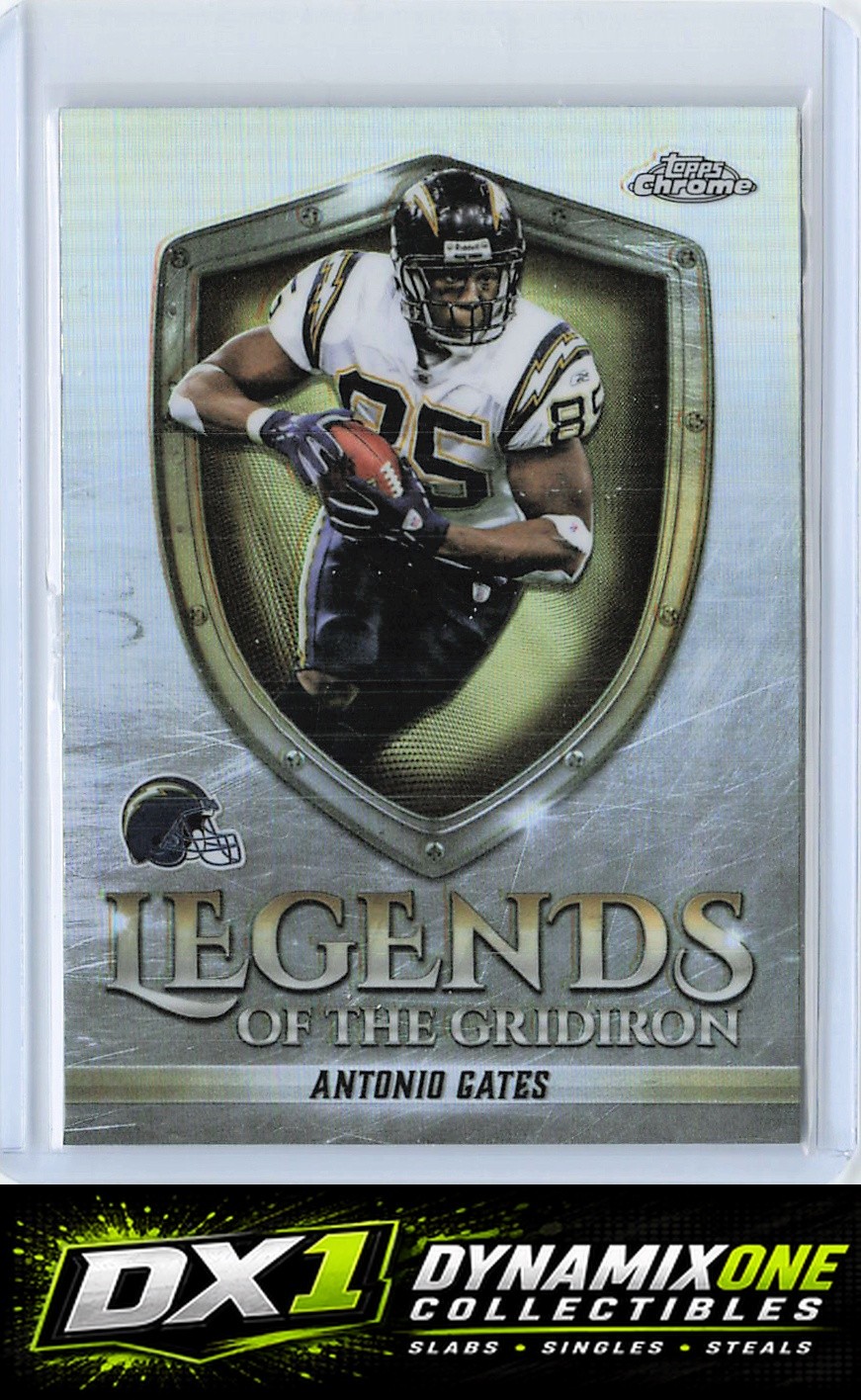 Antonio Gates 2025 Topps  #LOG-32 Legends of the Gridiron Refractor Chargers