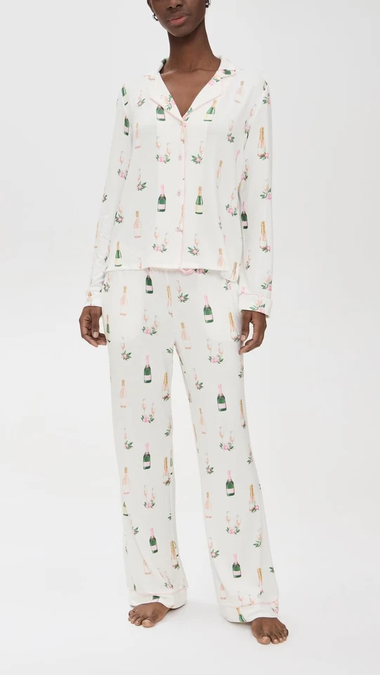 P.J. Juego de pijama Salvage Breakfast of Champs para mujer, marfil talla XS Foto 2 de 4