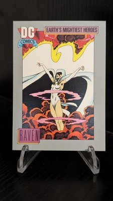 1991 DC Comics Impel Series 1 Raven Earth's Mightiest Heroes #73 Teen Titans 
