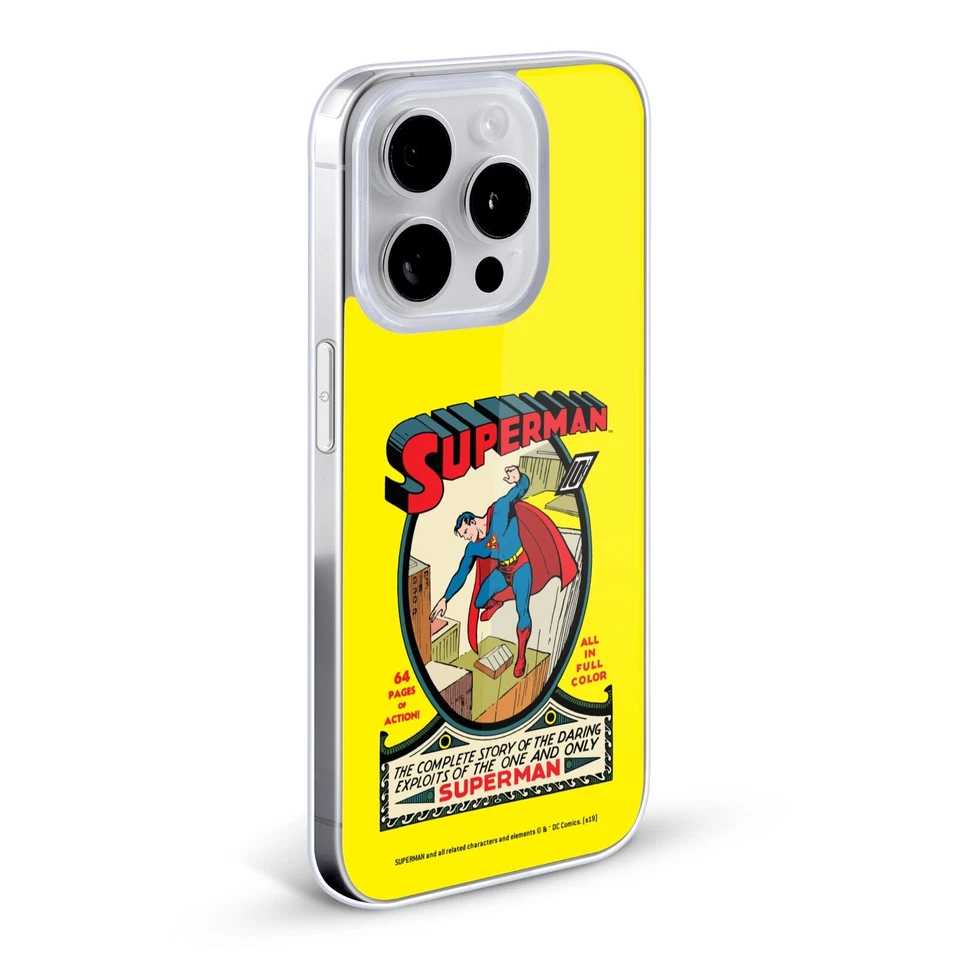 FUNDA DE GEL CON CUBIERTAS DE CÓMIC FAMOSAS DE SUPERMAN DC COMICS PARA TELÉFONOS APPLE iPHONE Foto 2 de 4