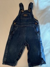 Vintage OshKosh B'gosh Vestbak Denim Overalls Made In USA 12 Months Toddler