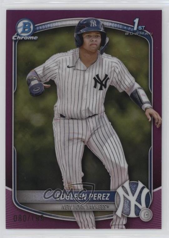 2025 Bowman Chrome Prospects Fuchsia Refractor 80/199 Edgleen Perez #BCP-80 11xg