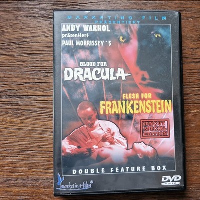 Blood for Dracula + Flesh for Frankenstein DVD Double Feature - FSK 18