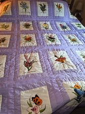 One Of A Kind, Handmade Butterfly Quilt.