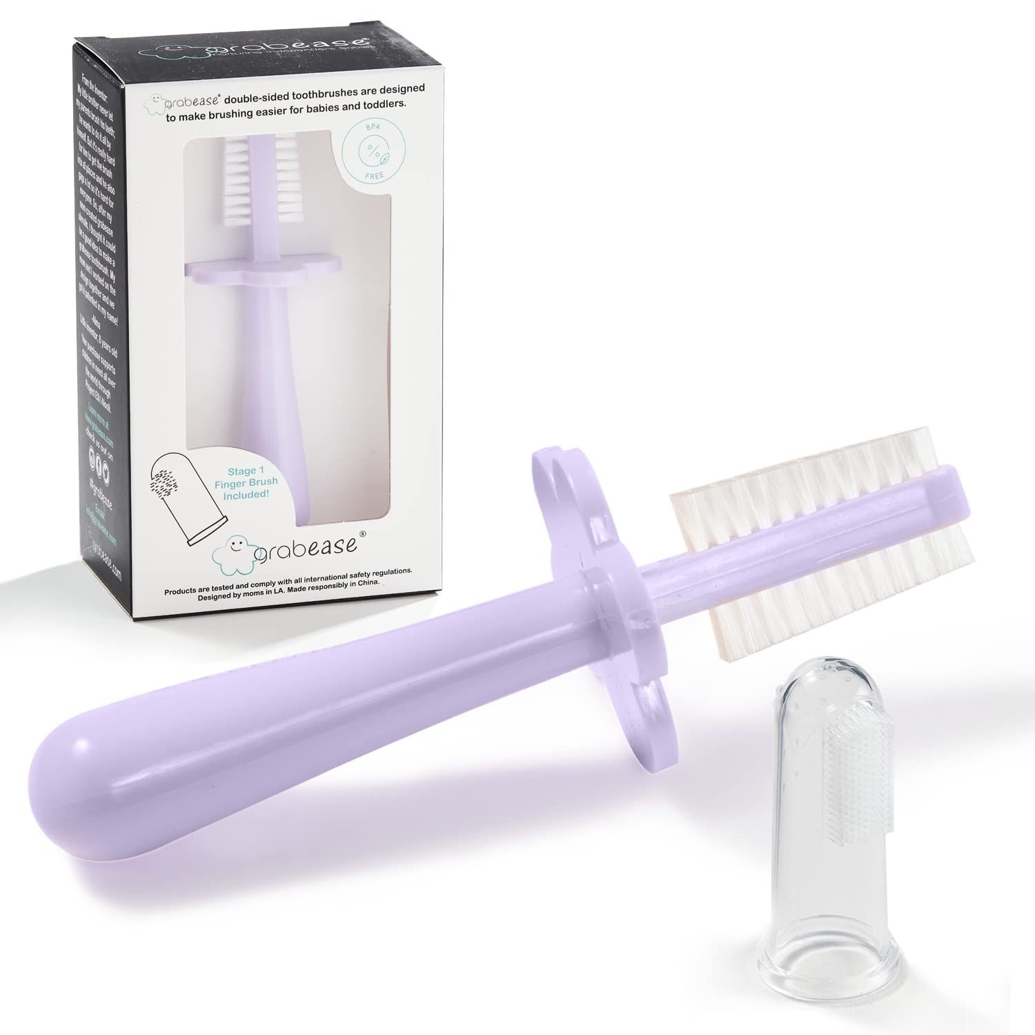 Double-Sided Toothbrush for Babies and Toddler, Finger Brush