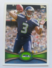 Topps Football Russell Wilson Rookie #205 Seattle Seahawks NFL Trading Card. rookie card picture