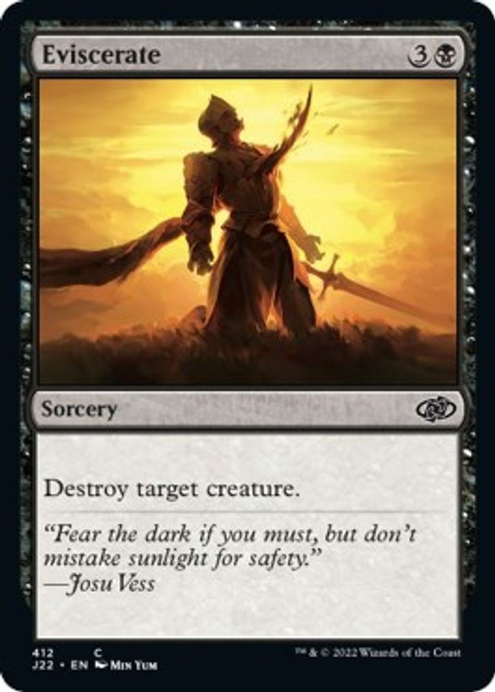2022 Magic: The Gathering: Jumpstart 2022 - Eviscerate (#412, Common, Near Mint)