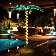 Lighted Palm Tree,5/4 Ft LED Artificial Coconut Trees Patio,Pool,Yard, Holiday
